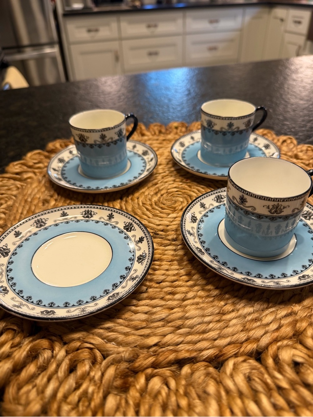 Vintage Aynsley Demitasse Cups & Saucers